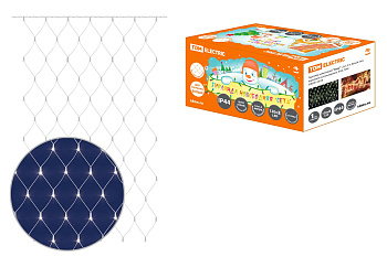 Гирлянда новогодняя "Сеть" 1,5х1,5 м, белый свет, наружное использование, IP44, TDM