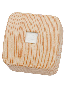 Розетка TФ (RJ-11) открытой установки IP20, сосна "Дача" Народная