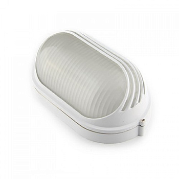 Светильник НПБ1207 белый/овал ресничка 100Вт IP54 TDM