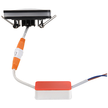 Светильник светодиодный встраиваемый черный квадрат GLP-DECO-S2-7BT-IP40-4-BL