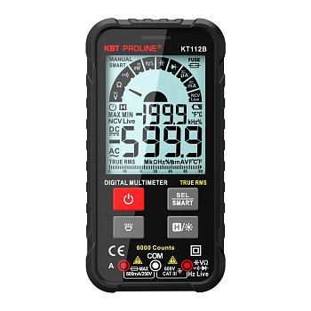 Мультиметр цифровой SMART c True RMS KT 112В PROLINE (КВТ)