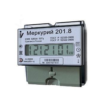 Меркурий 201.8 10(80)А/230В 