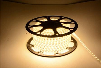 Лента светодиодная GLS-2835-120-9.6-220-IP67-3 катушка 50м + шнур питания