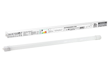 Лампа светодиодная НЛ-Т8-20 Вт-230 В-4000 К–G13, 1200 мм, матовая, стекло, непов. Народная