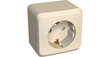 Розетка Этюд "евр" о/п крем (Schneider Electric)