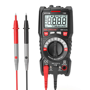 Мультиметр цифровой c True RMS KT 113B PROLINE (КВТ)