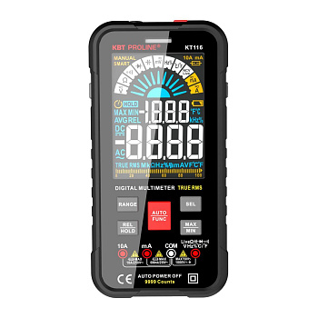 Мультиметр цифровой SMART c True RMS KT 116 PROLINE (КВТ)
